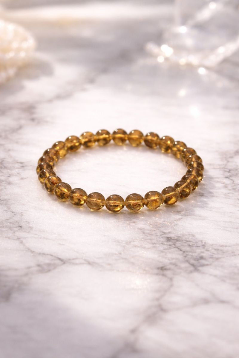 Citrin armbånd 8 - 9 mm
