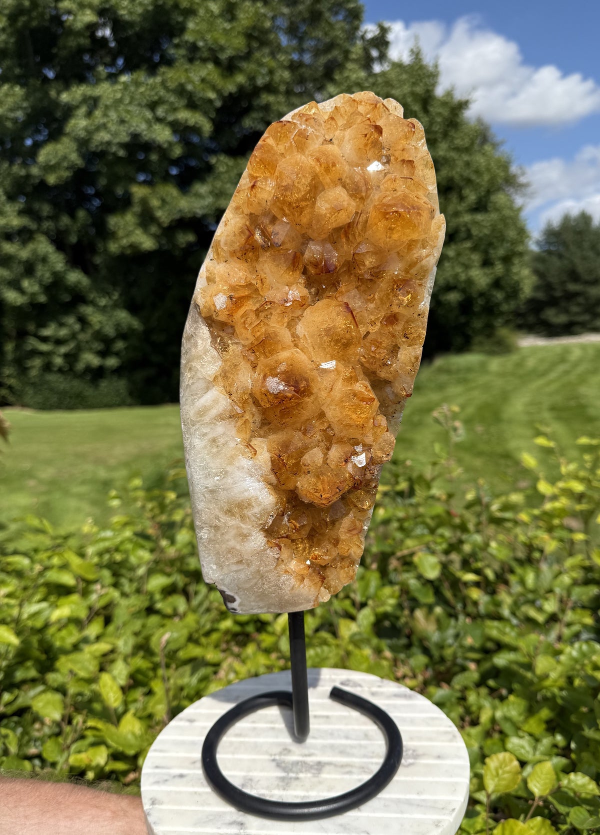 Citrin på fod 38 cm 4