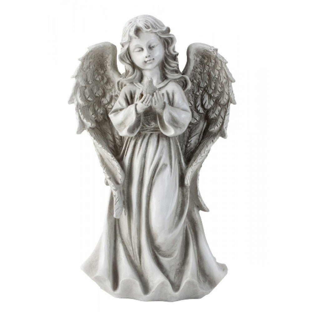 Engel med freds due 32 cm 4