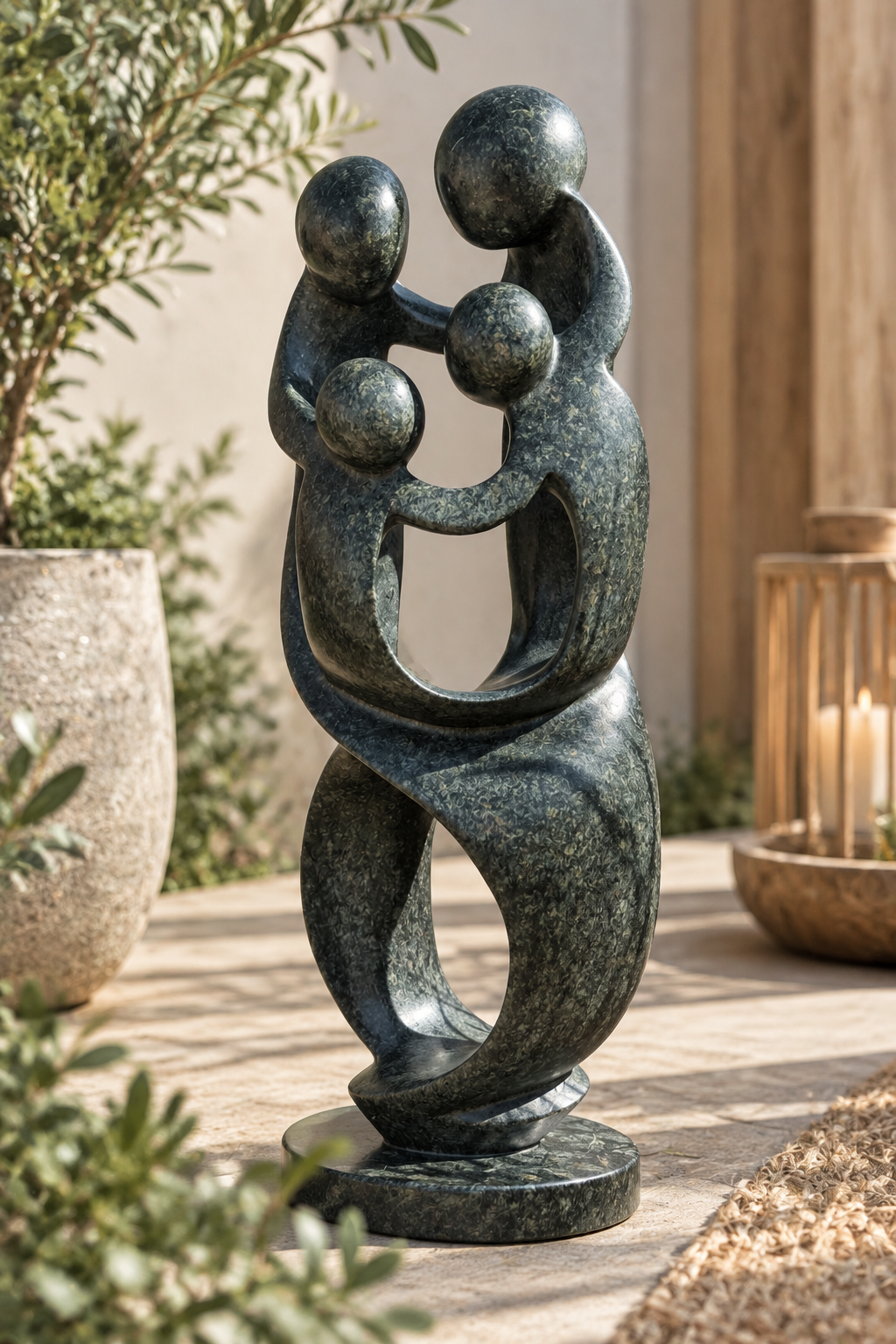 Familie Skulptur 69cm