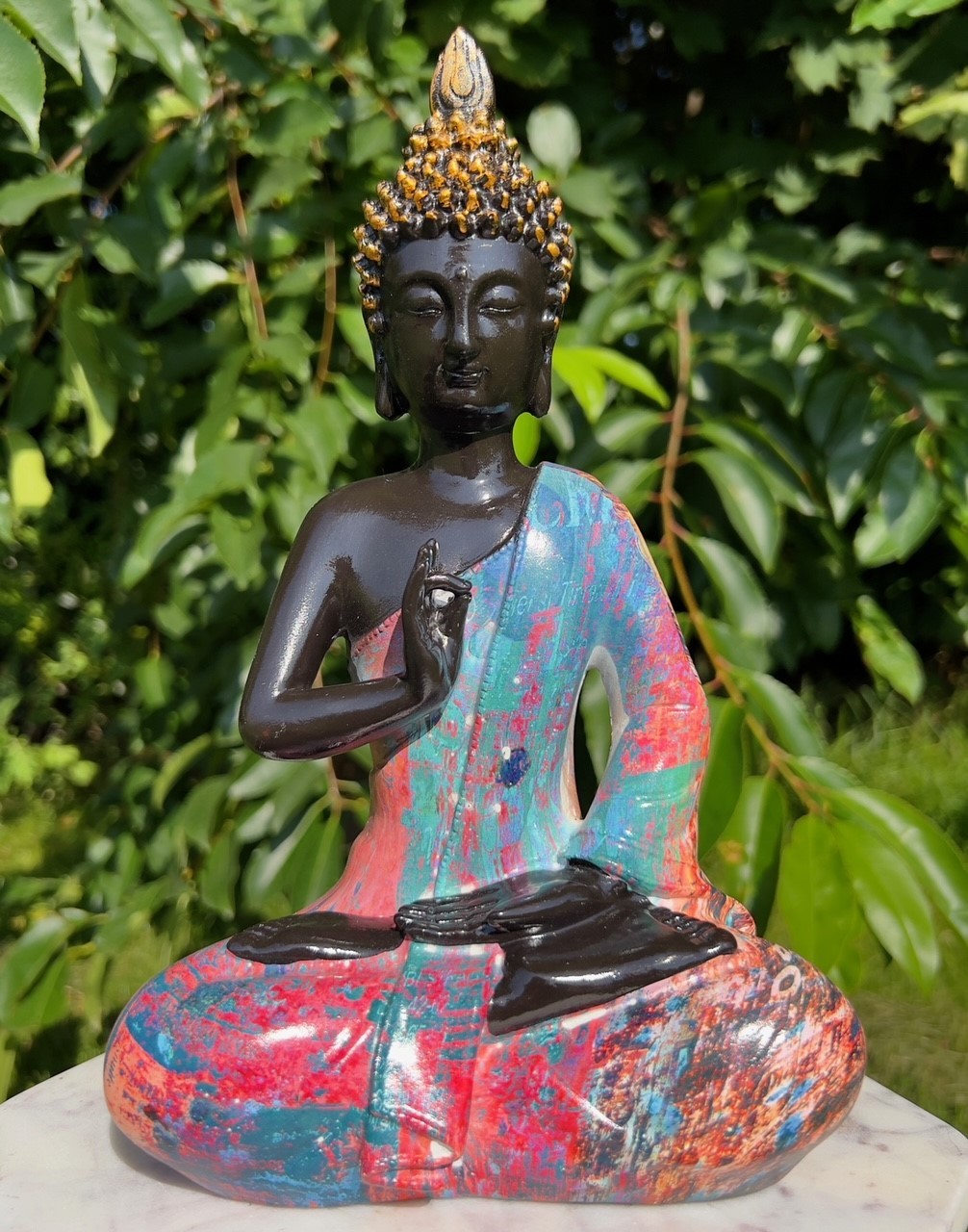 Farverig Buddha 1