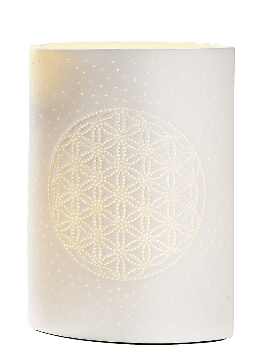 Flower of life bordlampe 26cm 1