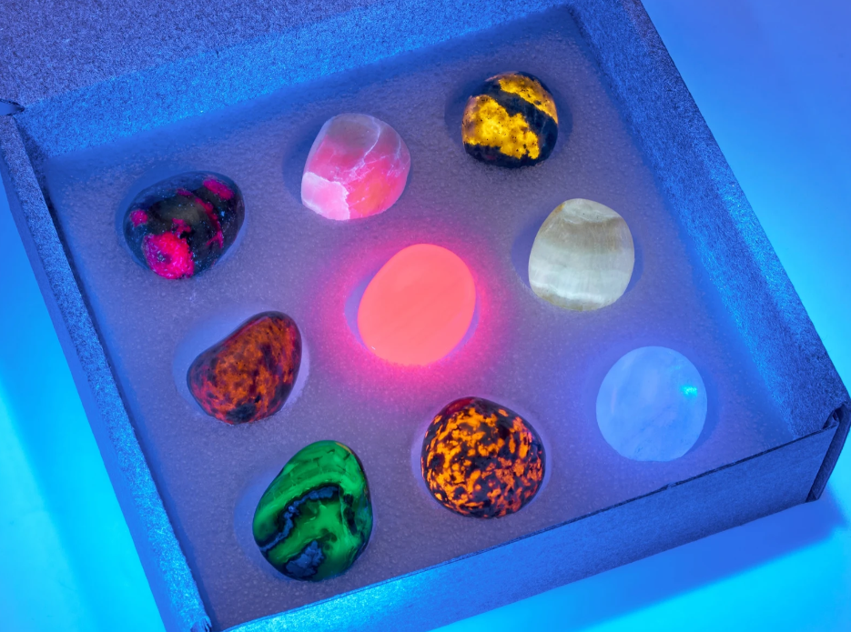 Fluorescerende krystal sæt 2