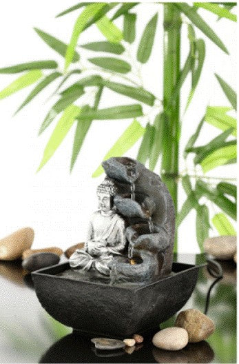 Fontæne m. Buddha i grå 5