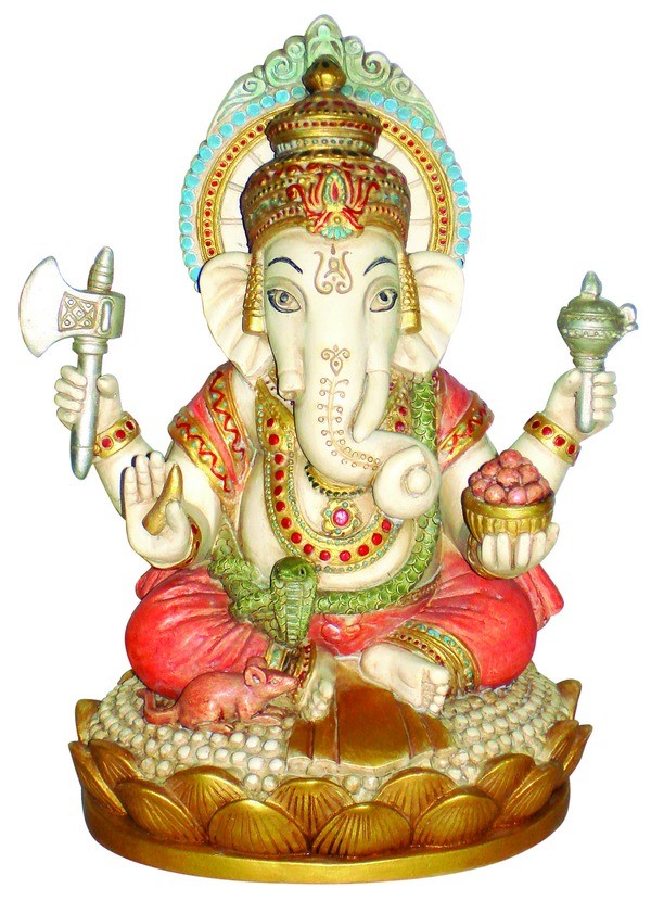 Ganesh siddende 17 cm