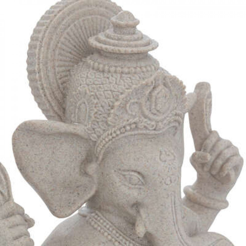 Ganesha sandfarvet 25 cm 2