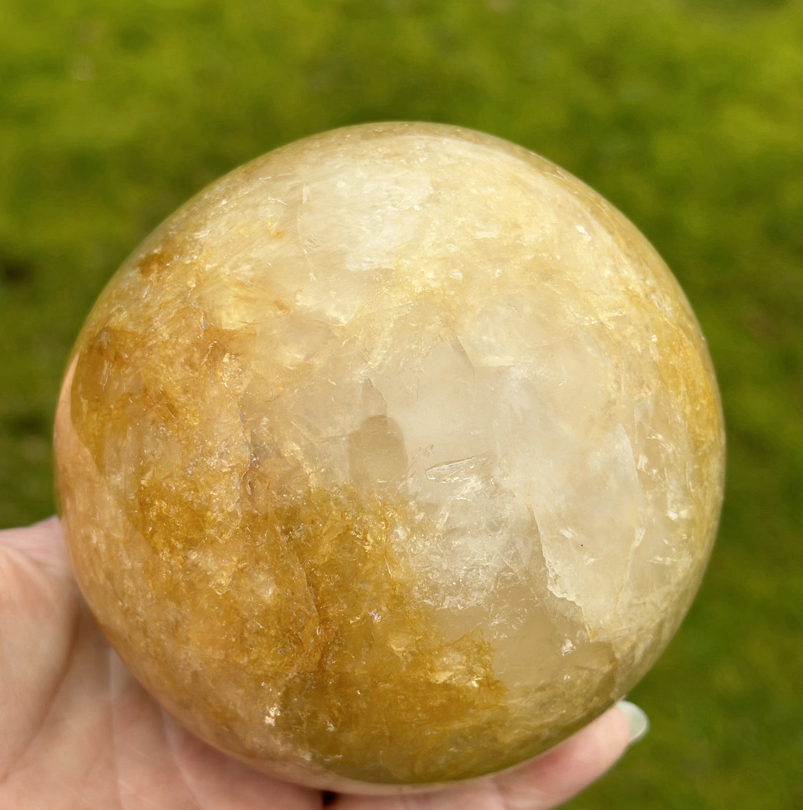Golden healer - krystal kugle 10 cm 1