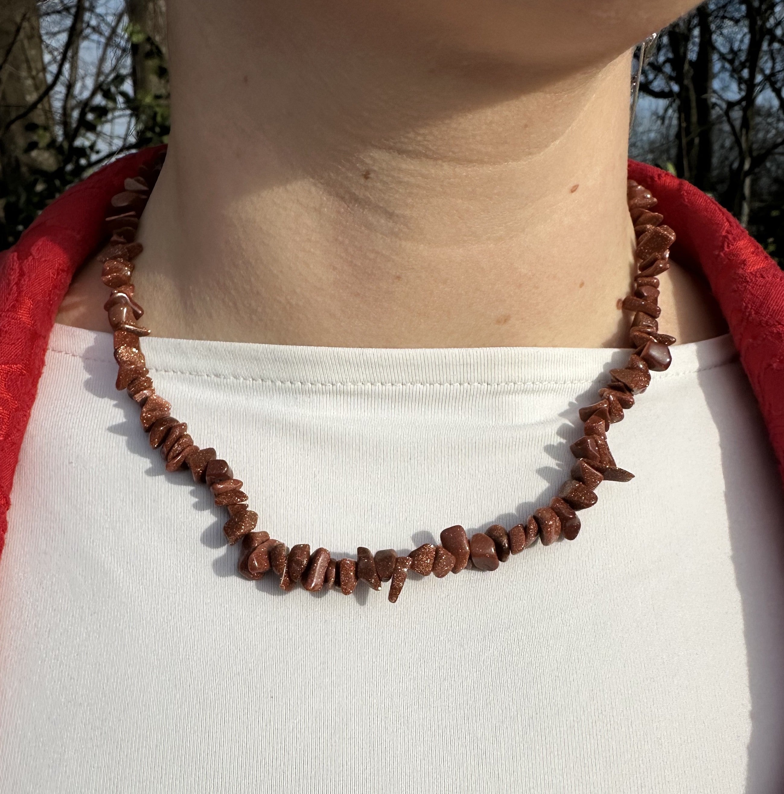 Goldstone halskæde 1
