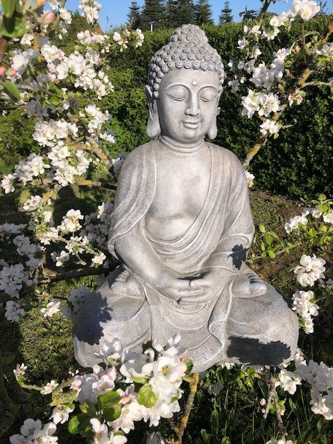 Grå Buddha 71 cm 1