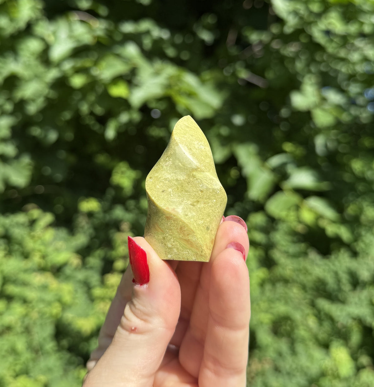 Grøn opal flamme 5 3