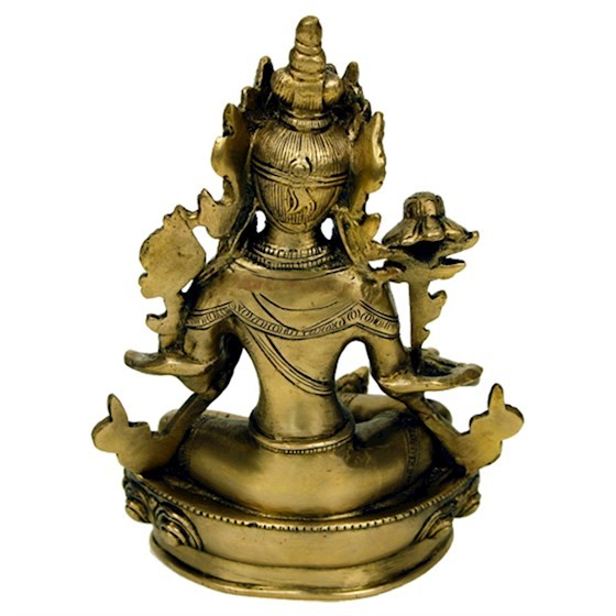Grøn Tara figur messing 2