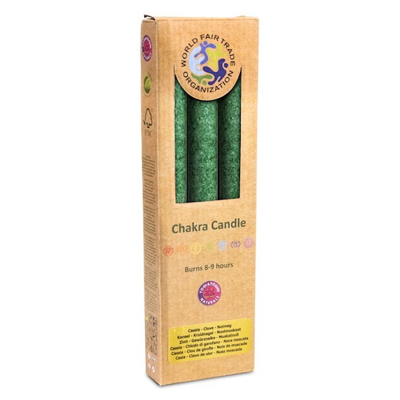Grønne stearinlys 4 Chakra 2