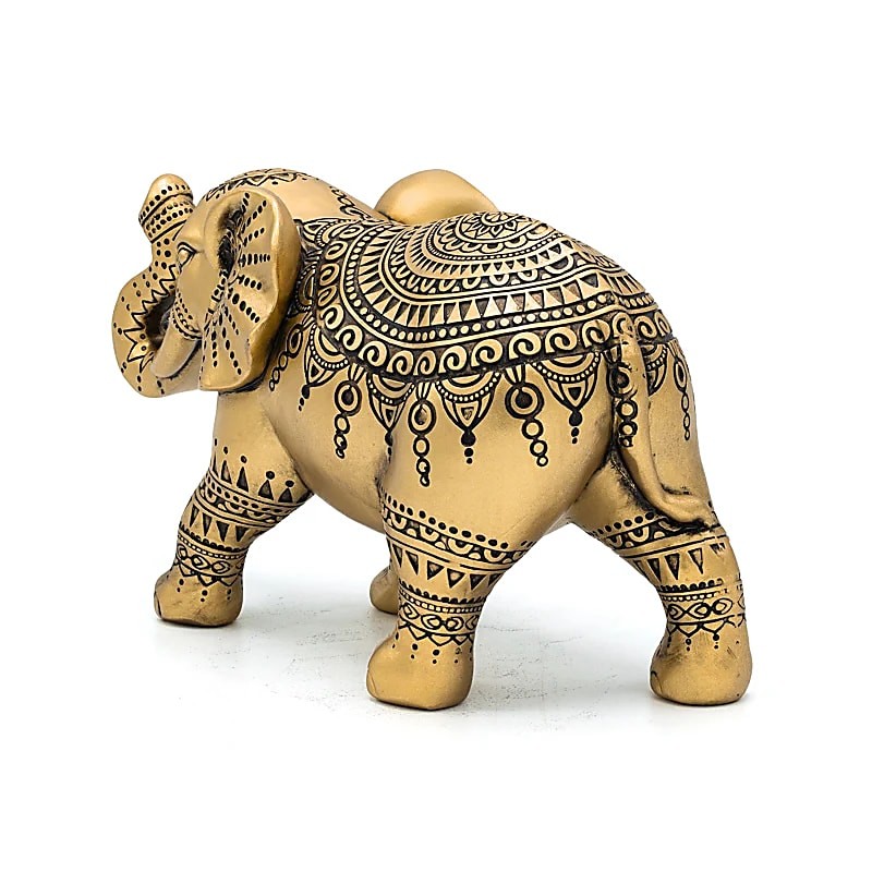 Guldfarvet elefant 3