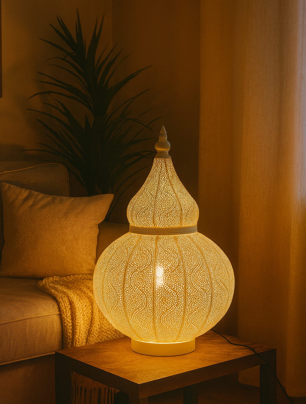 Gulvlampe aladin hvid 59,5 cm 1