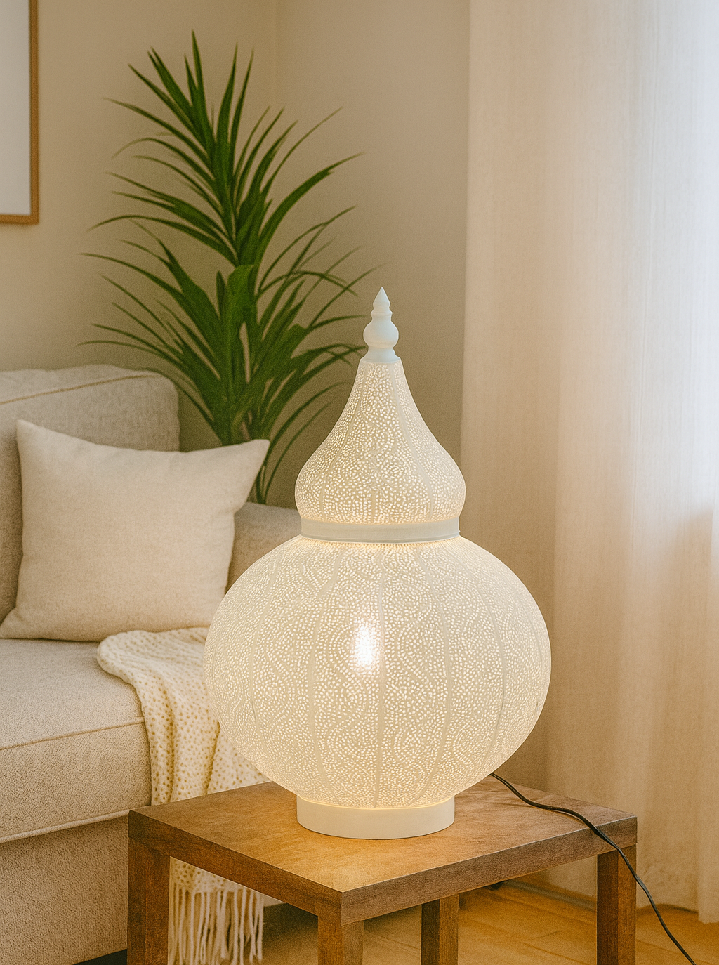 Gulvlampe aladin hvid 59,5 cm 2