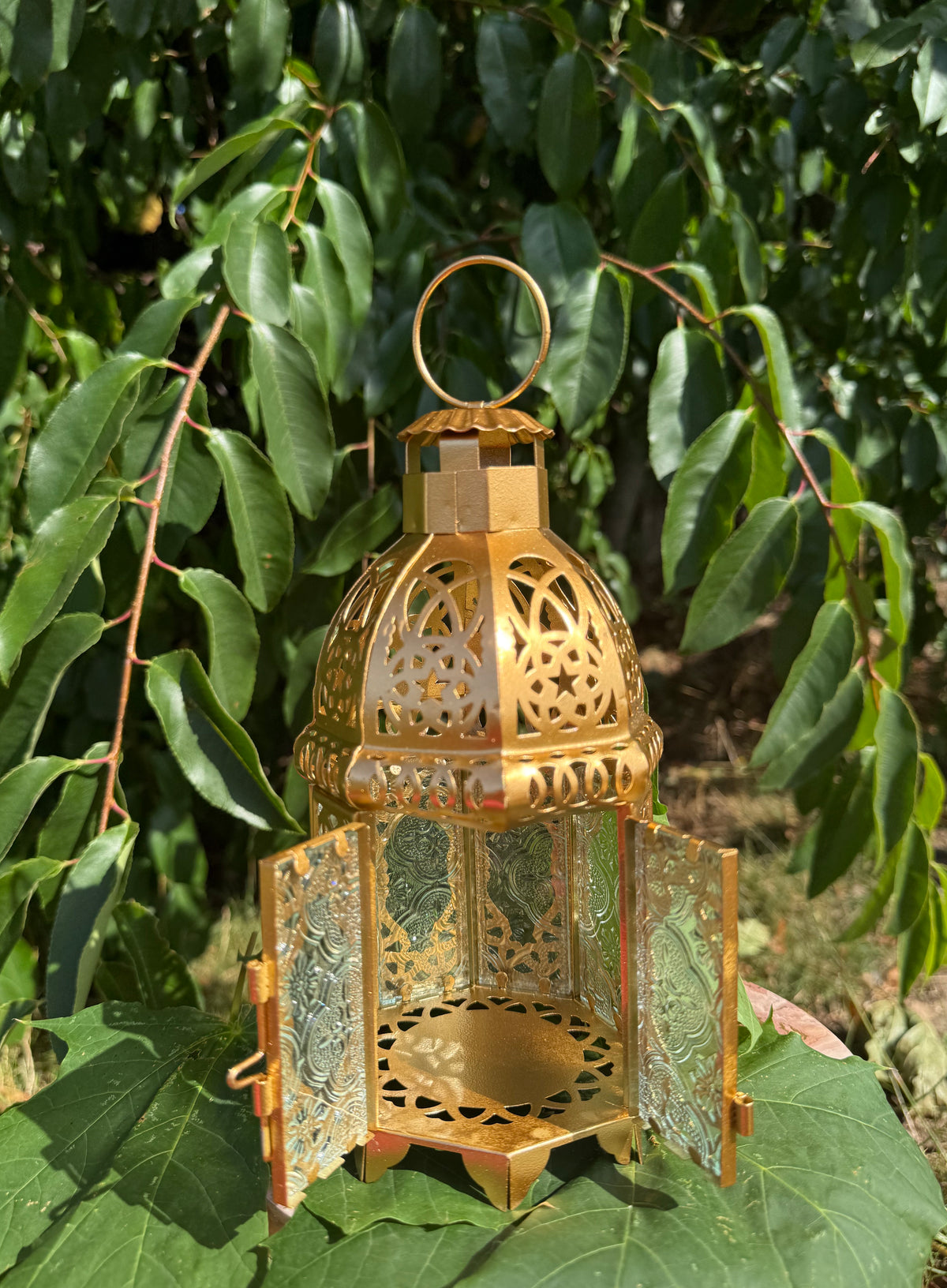 Gylden Harmoni Lanterne – Antik guld