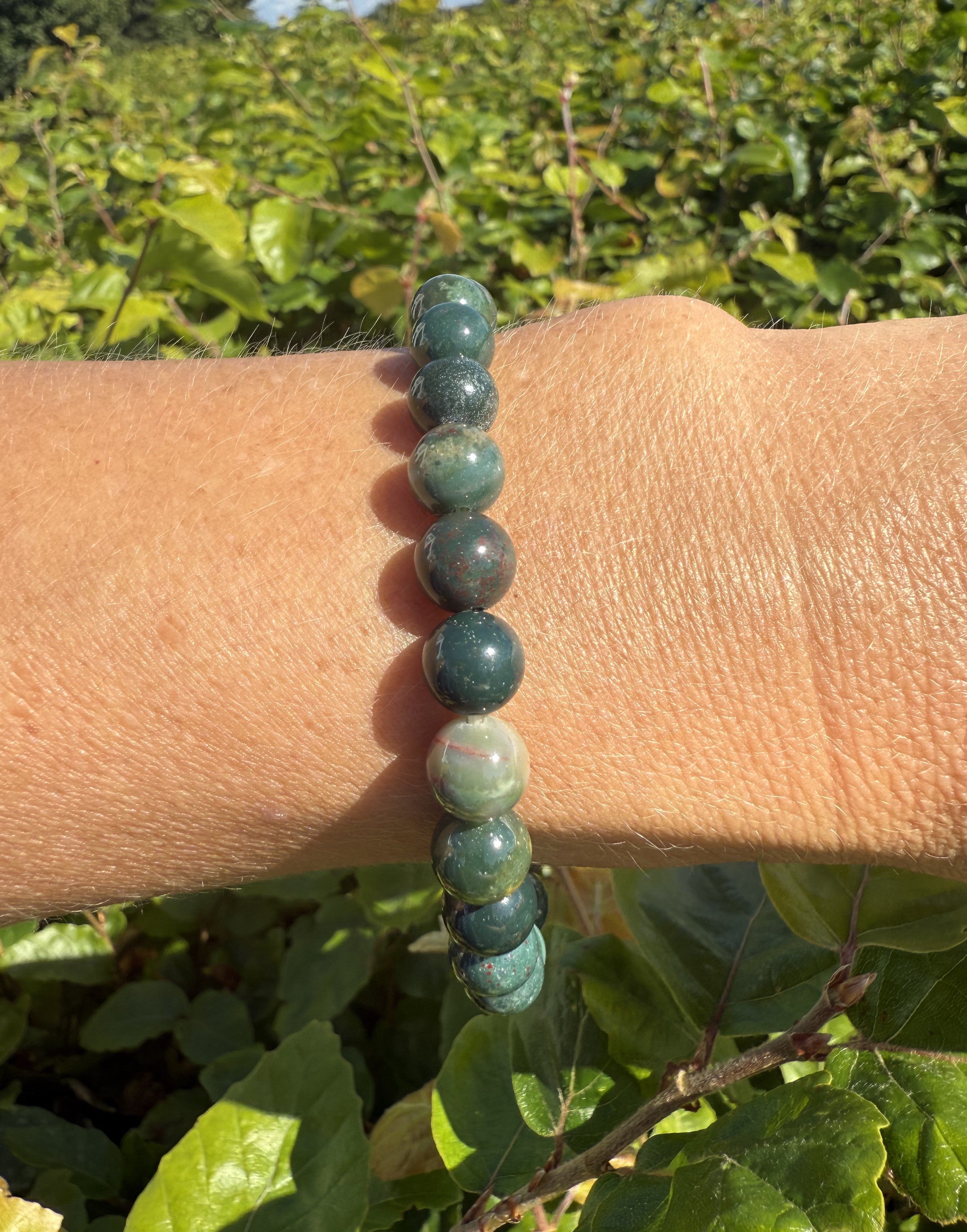 Heliotrop armbånd - 8 mm 3