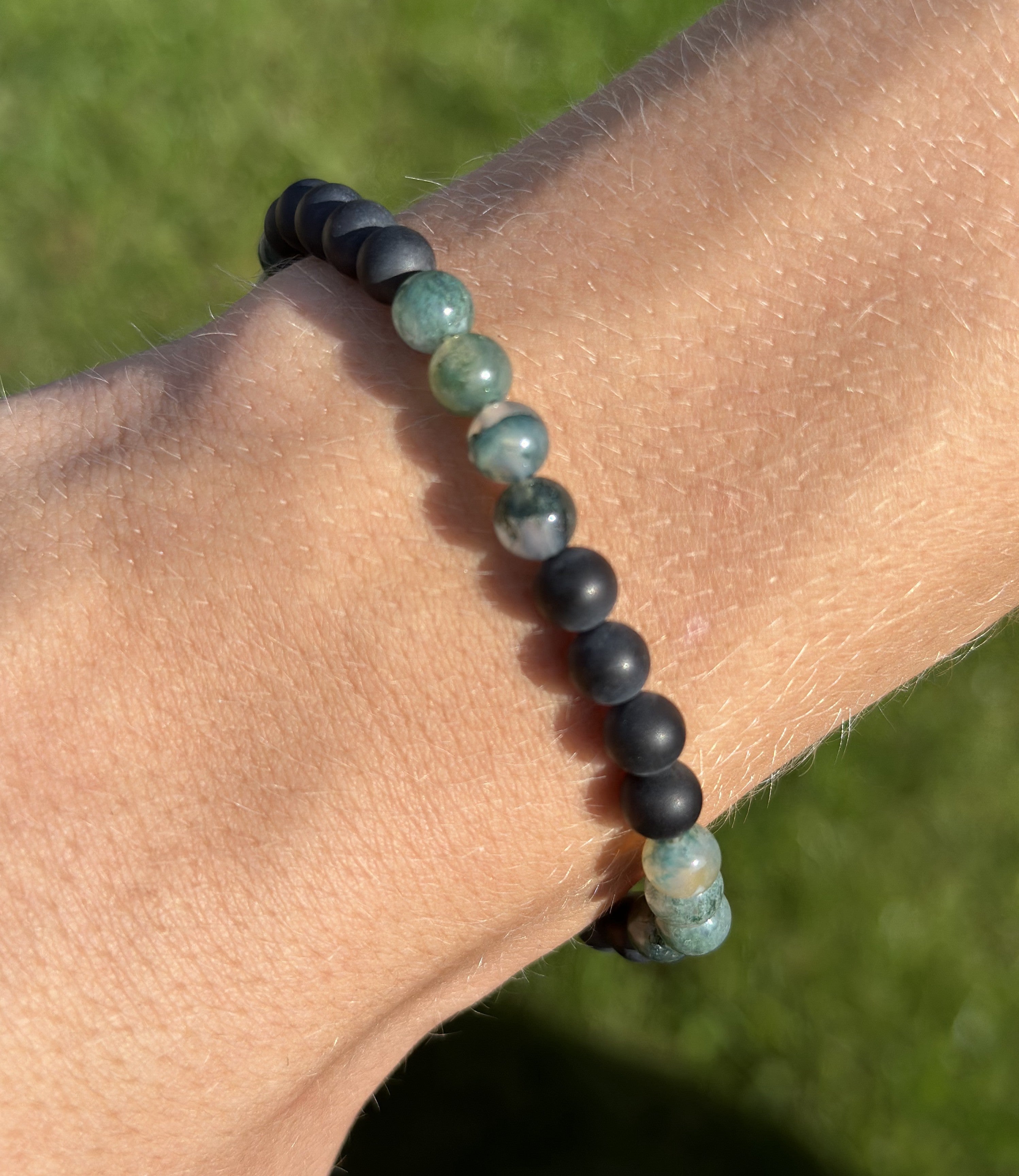 Herre armbånd med onyx mix 1
