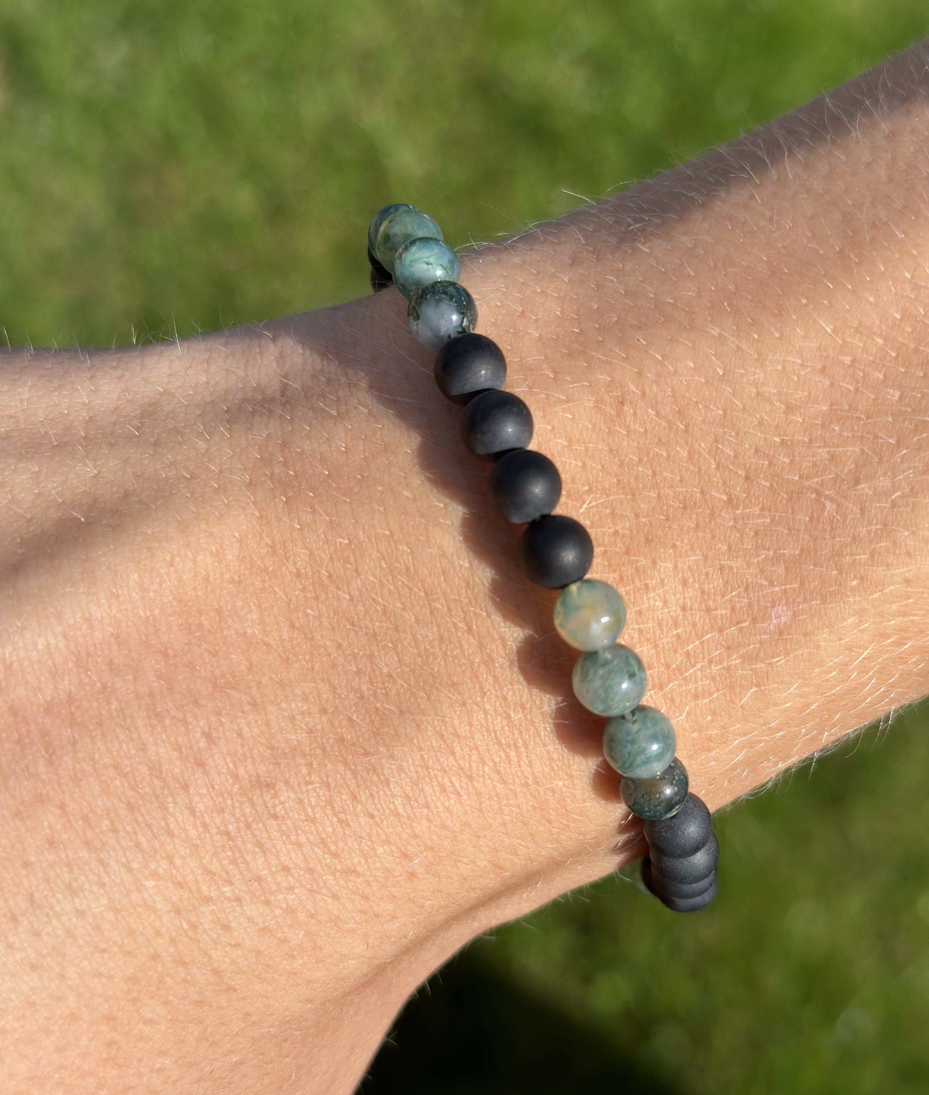 Herre armbånd med onyx mix 2