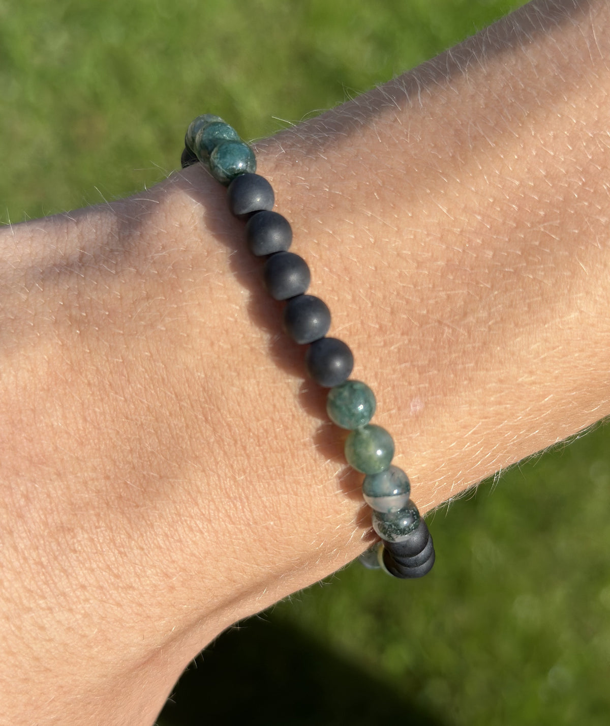 Herre armbånd med onyx mix 3