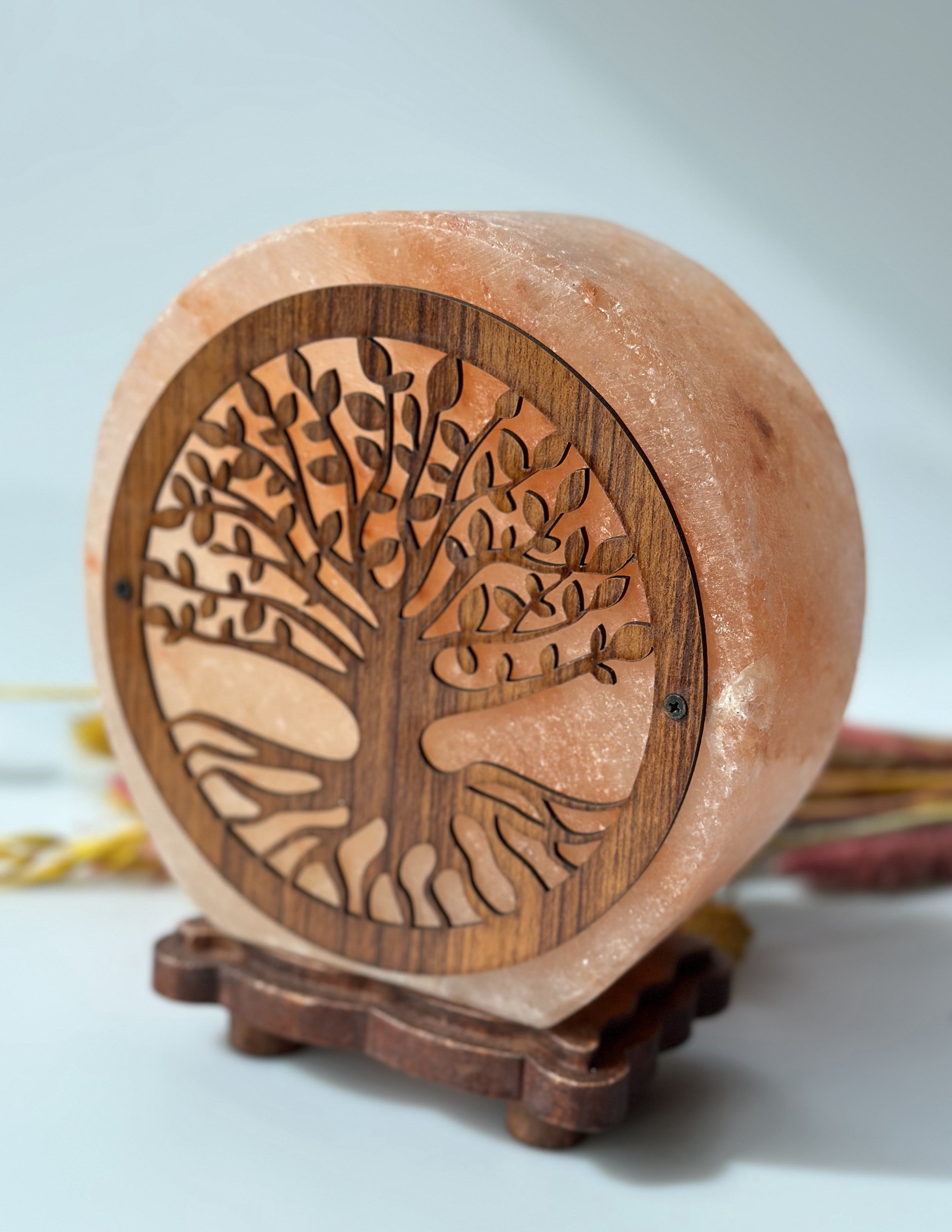 Himalaya salt lampe - Livets træ 2