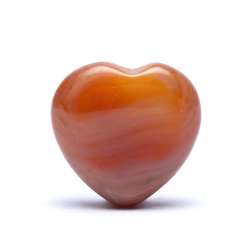 Hjerte - Karneol 3 x 3 cm. 1