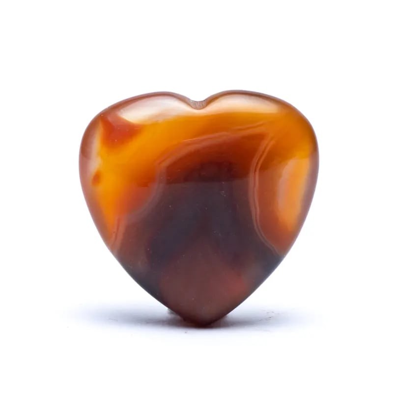Hjerte - Karneol 3 x 3 cm. 2