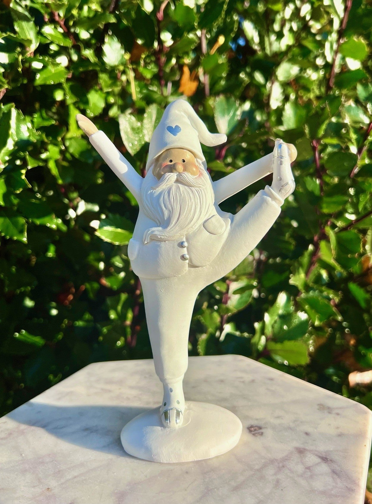 Hvid jule yogamand 1