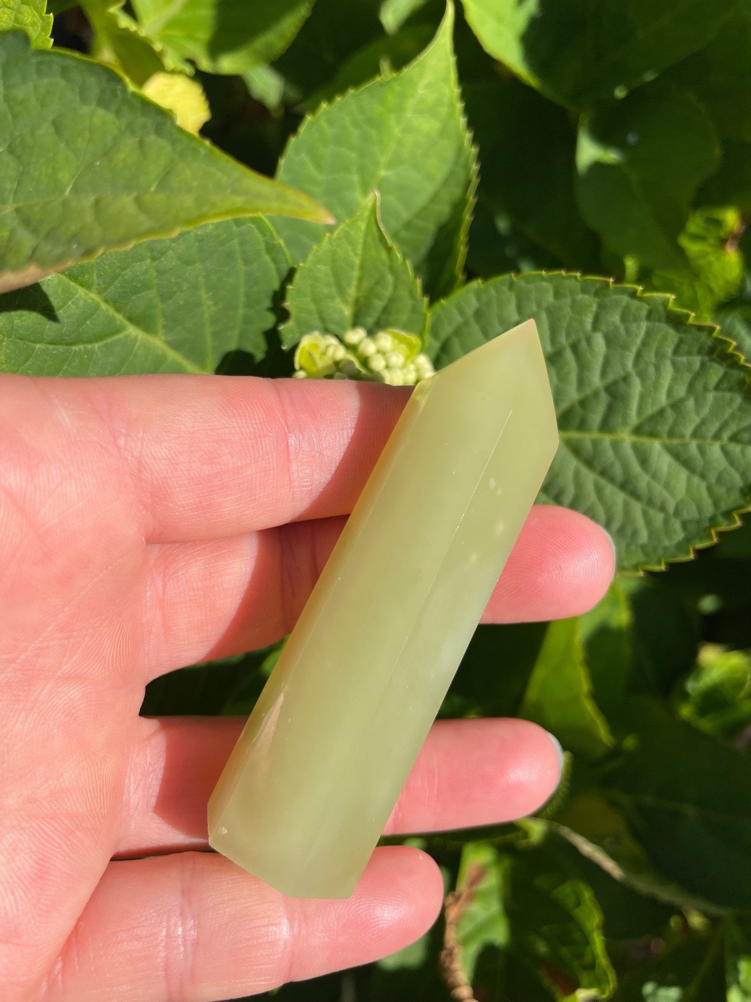 Jade Tårn grøn 7 - 8 cm