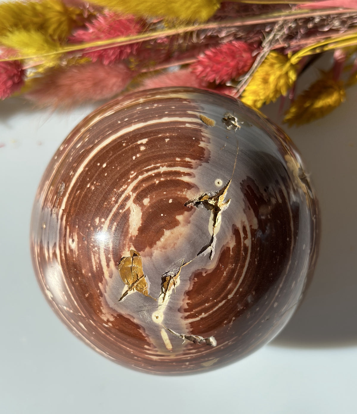 Jaspis kugle 9,7 cm 2