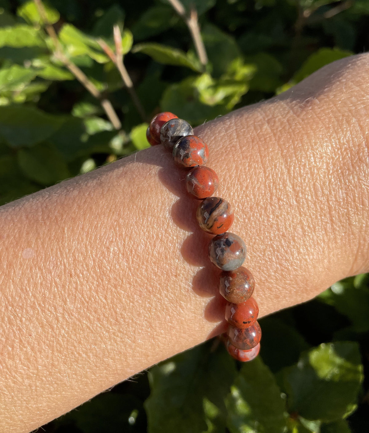 Jaspis vulkan armbånd 8 mm 1