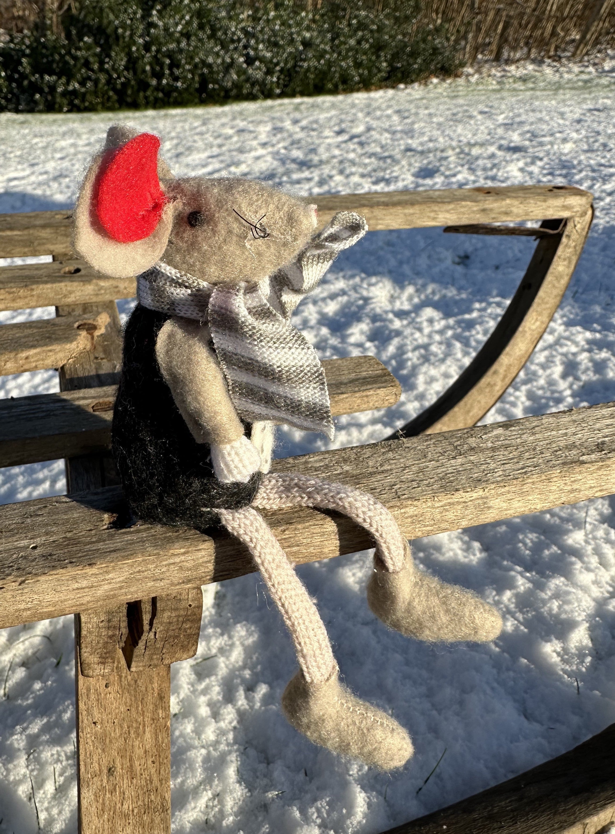 Julemus med lange ben 4