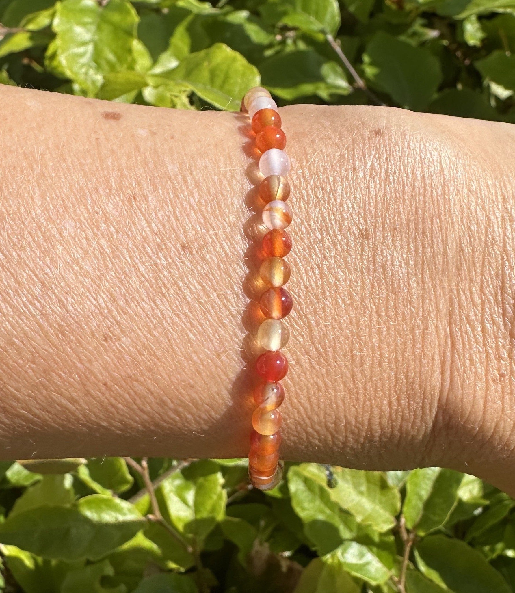 Karneol armbånd / ankelkæde 2
