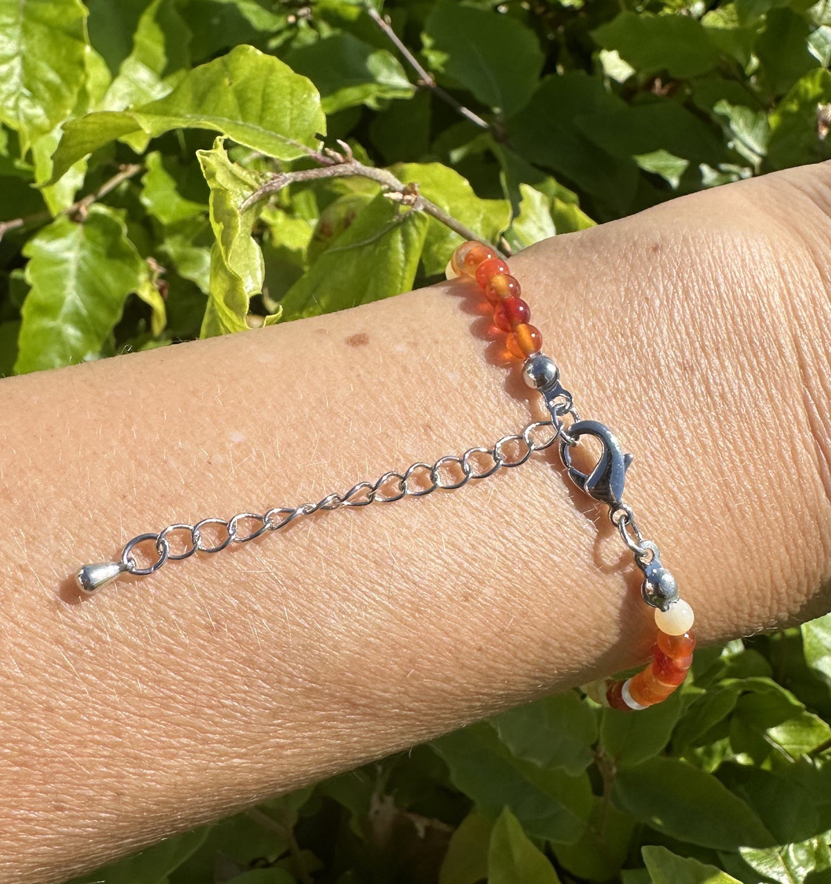 Karneol armbånd / ankelkæde 3