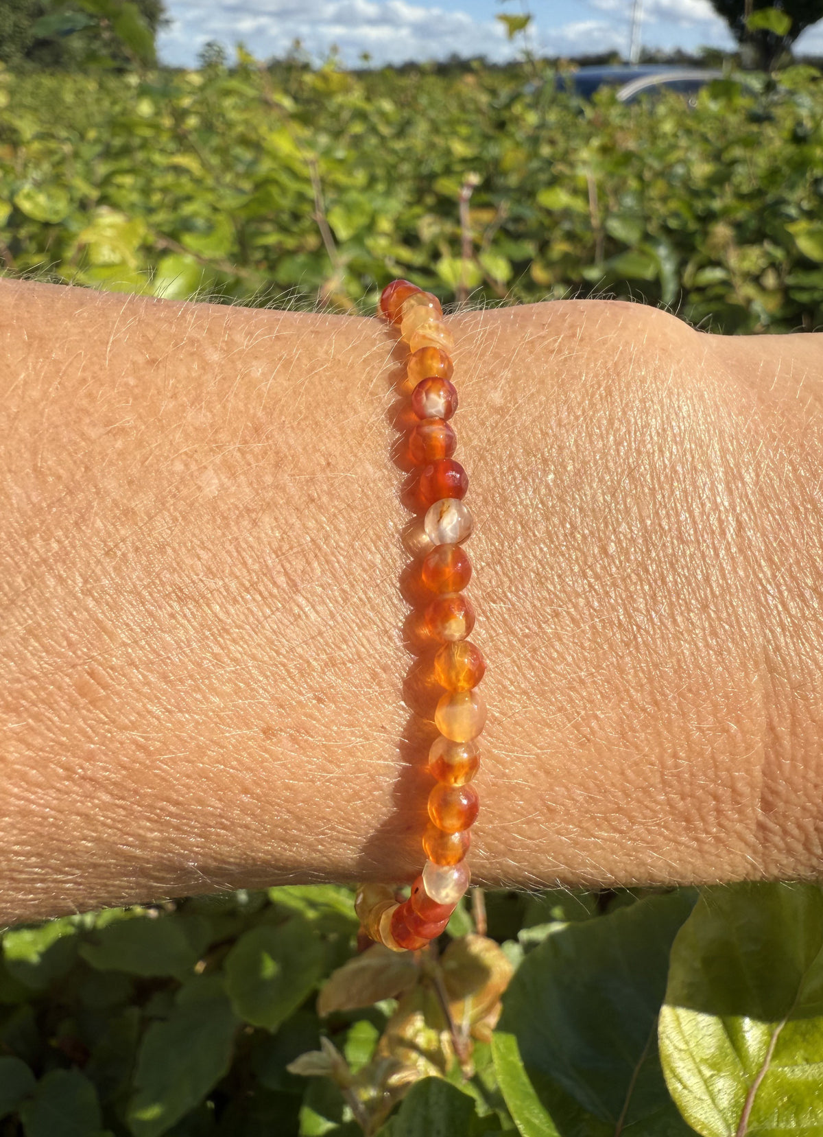 Karneol armbånd 4 mm 1