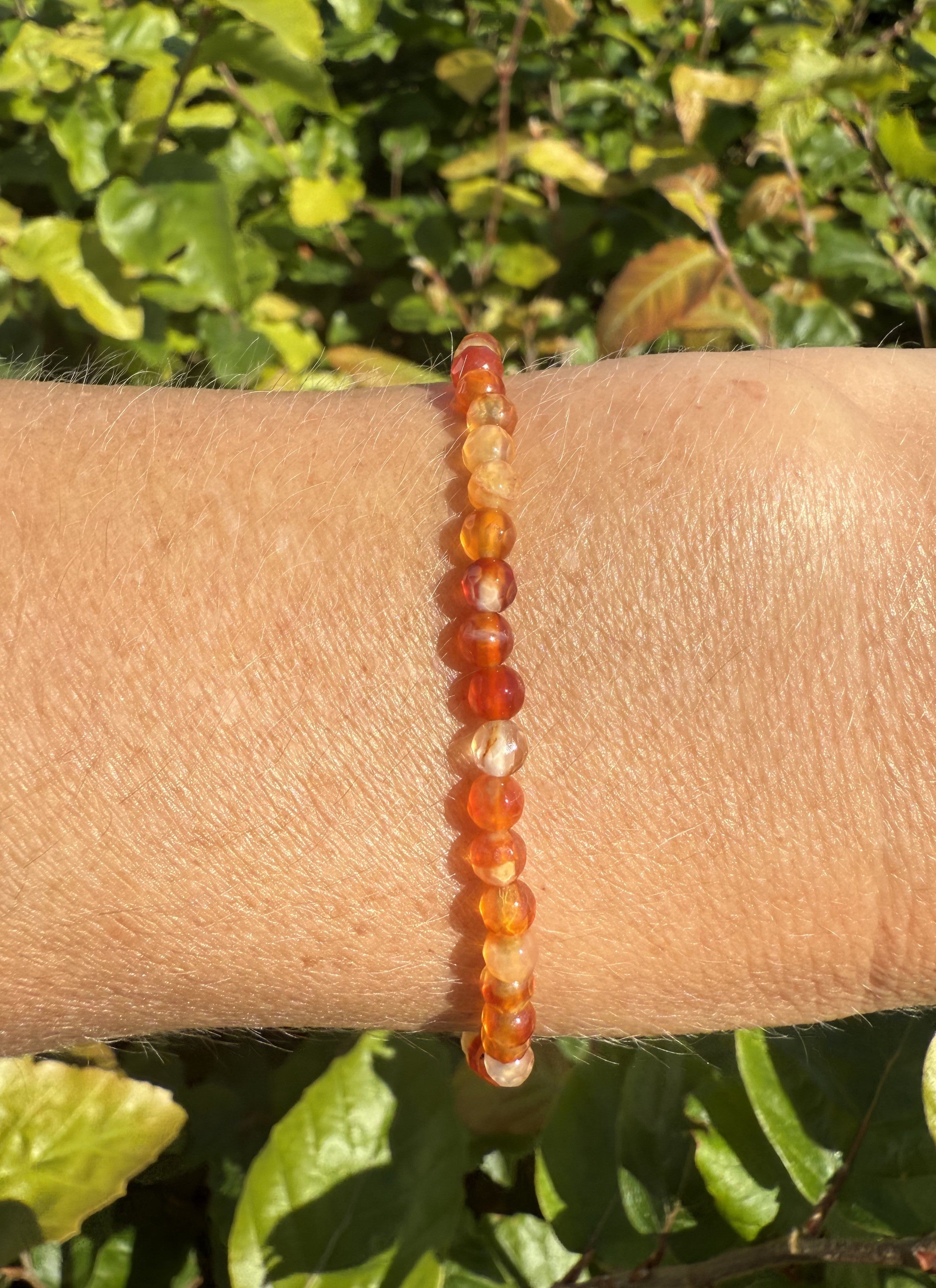 Karneol armbånd 4 mm 3