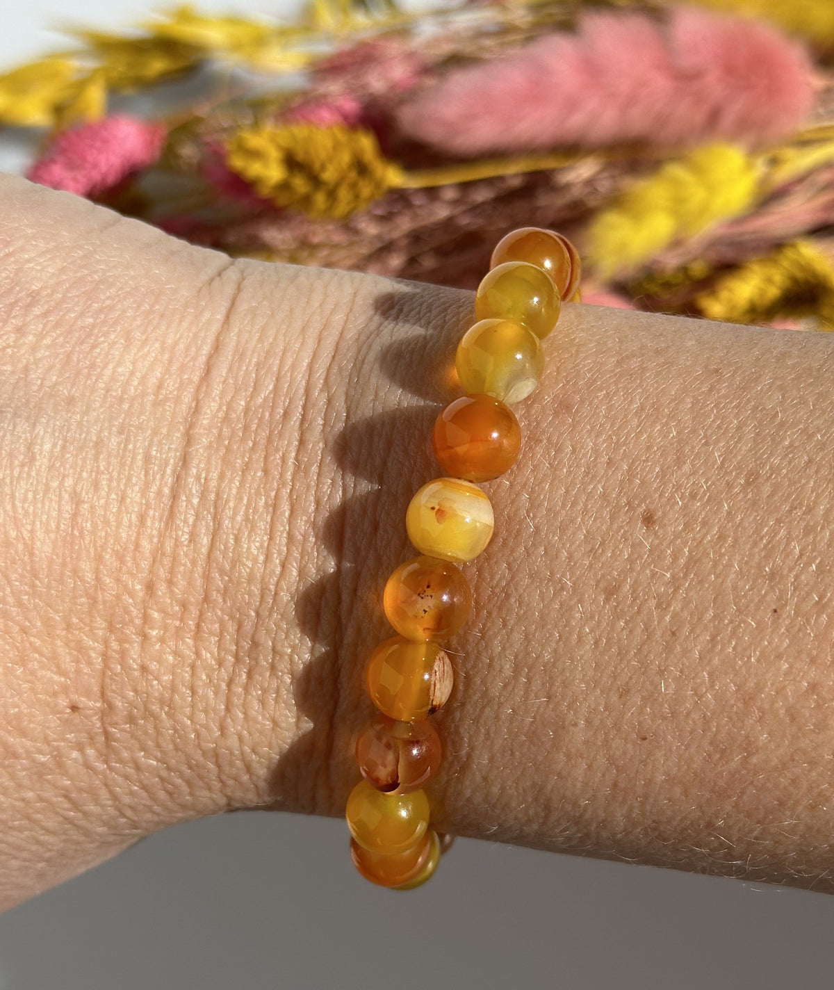 Karneol armbånd 8 mm 1