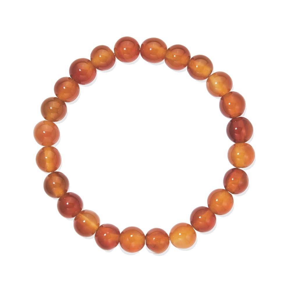 Karneol armbånd 8 mm