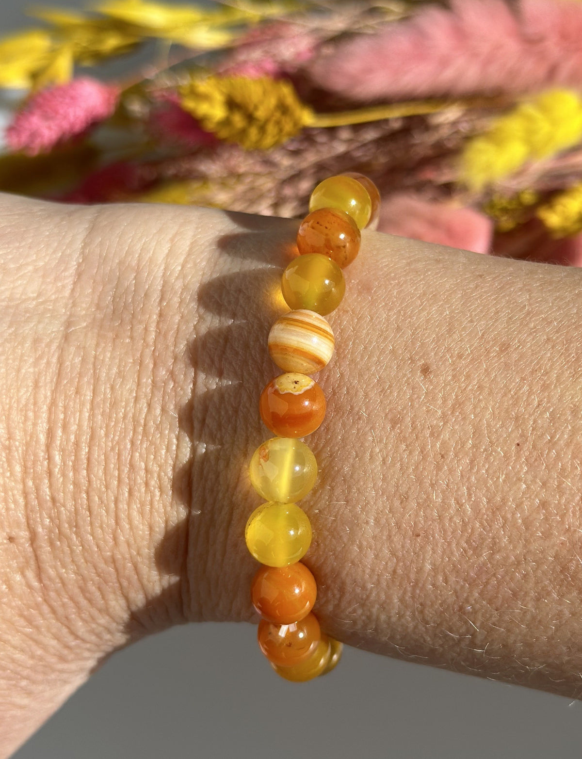 Karneol armbånd 8 mm 3