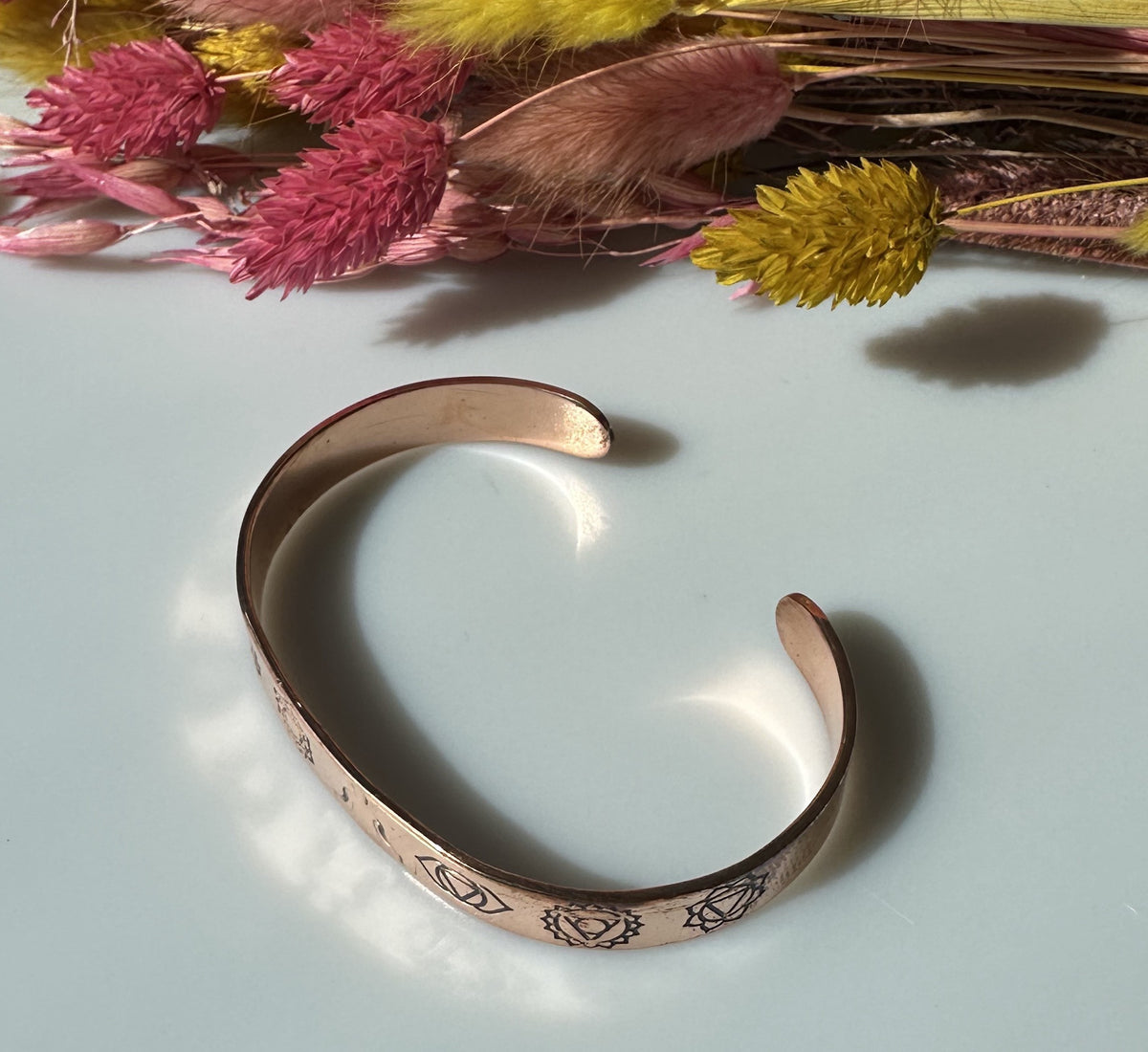 Kobber armbånd chakra 2