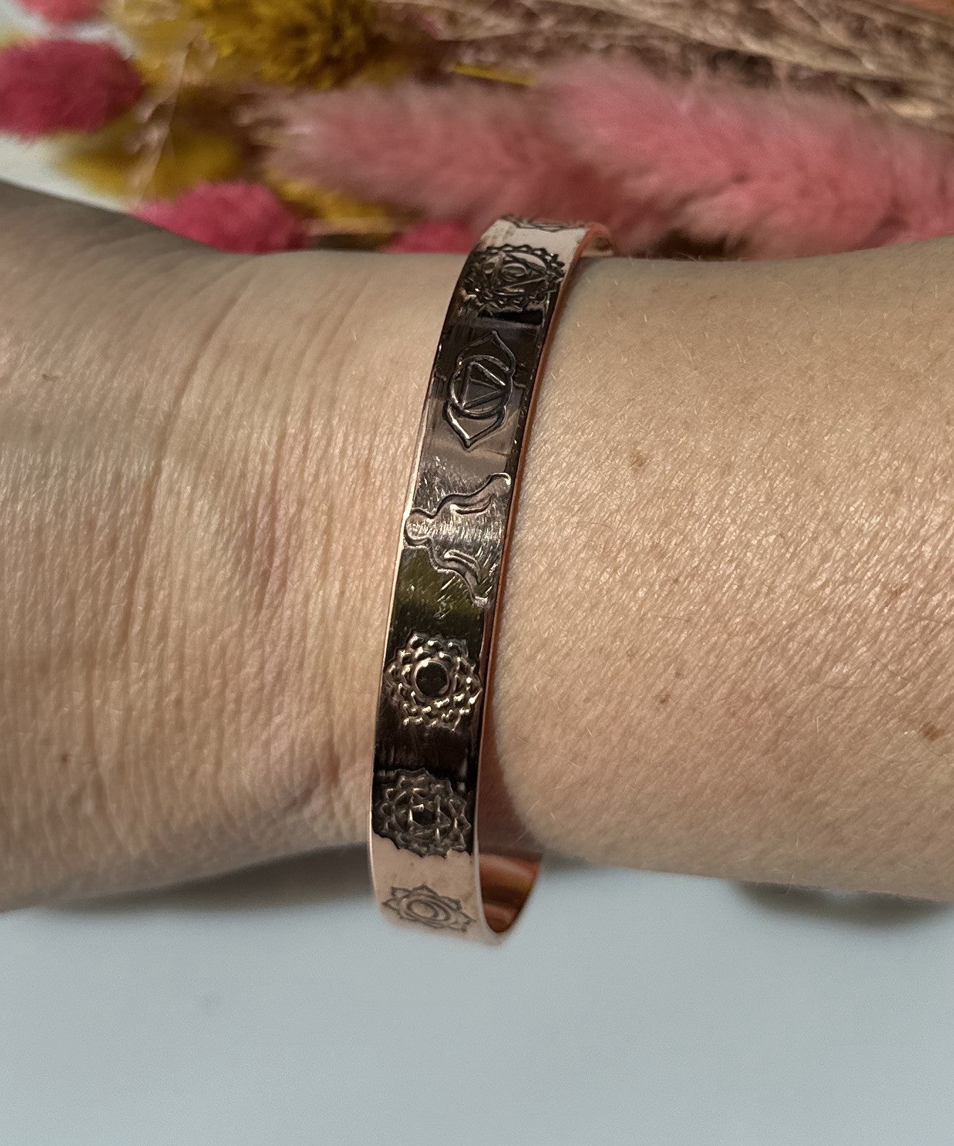 Kobber armbånd chakra 3