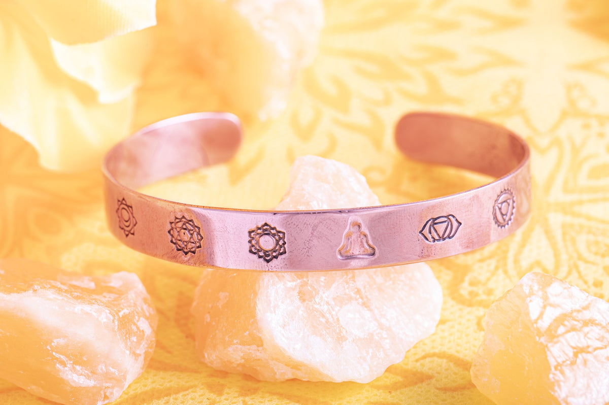 Kobber armbånd chakra 4