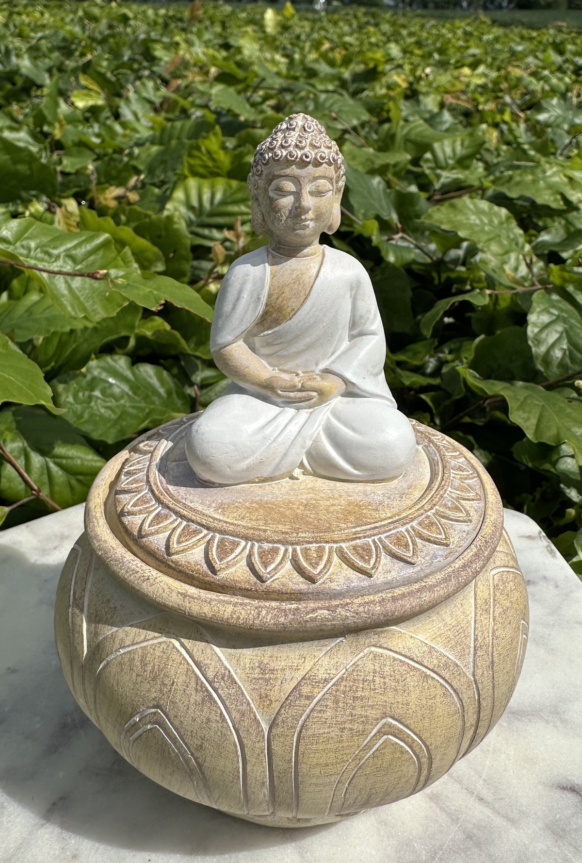 Krukke med buddha 1