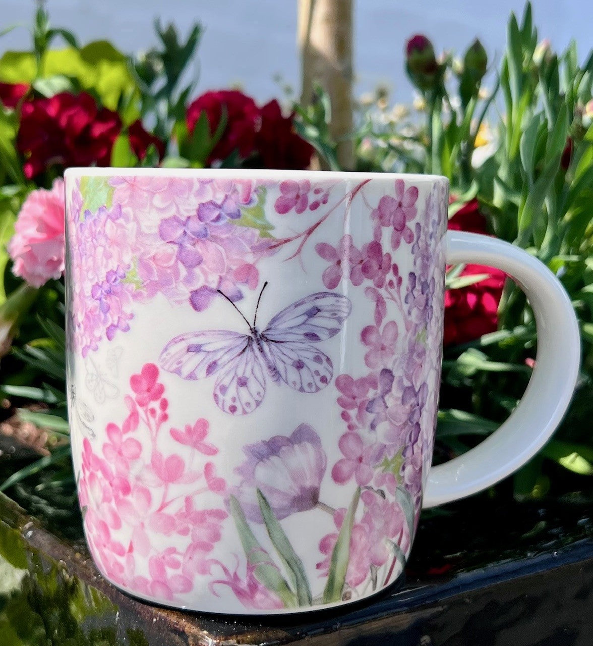 Krus m. lyserøde blomster 2