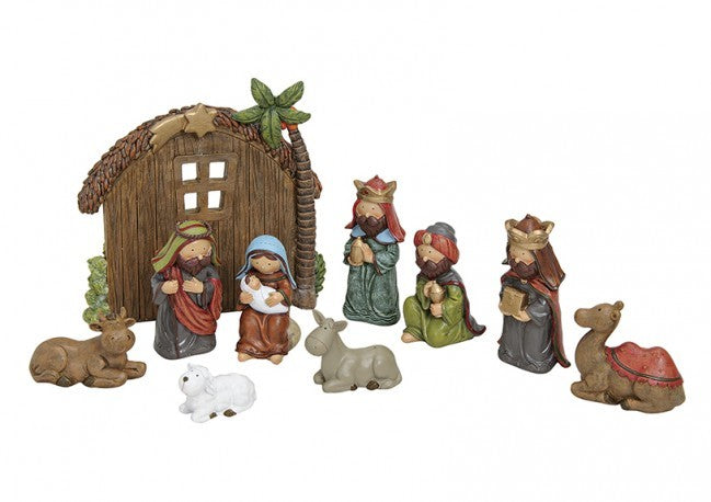 Krybbespil med 10 figurer