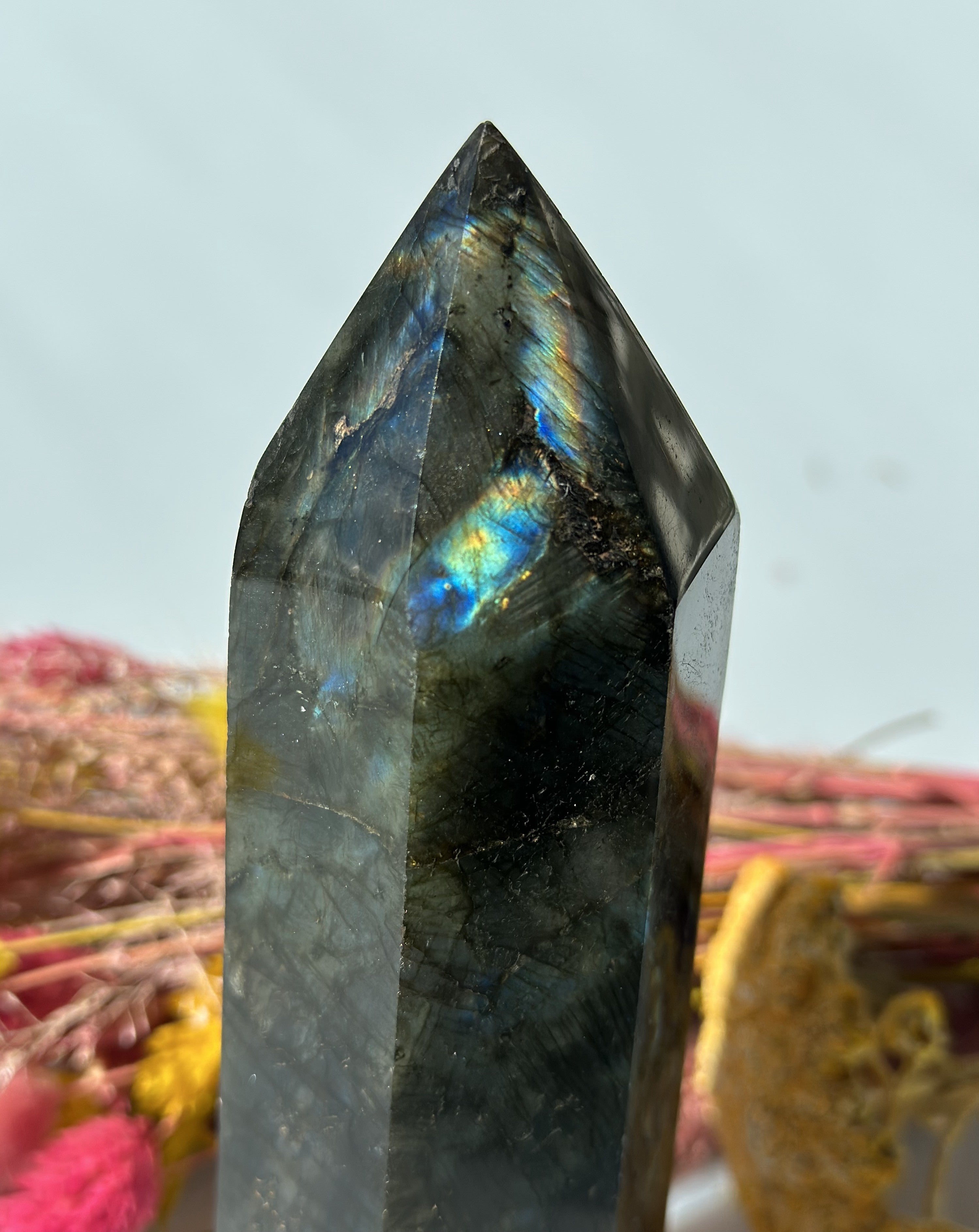 Labradorit tårn 15,5 cm 1