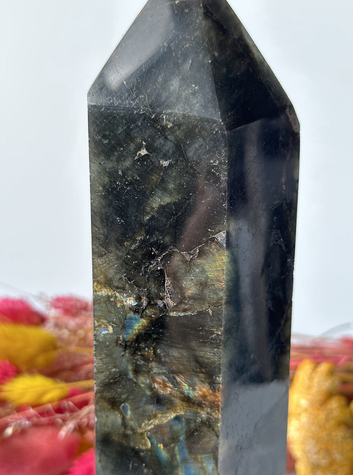 Labradorit tårn 19,6 cm 2