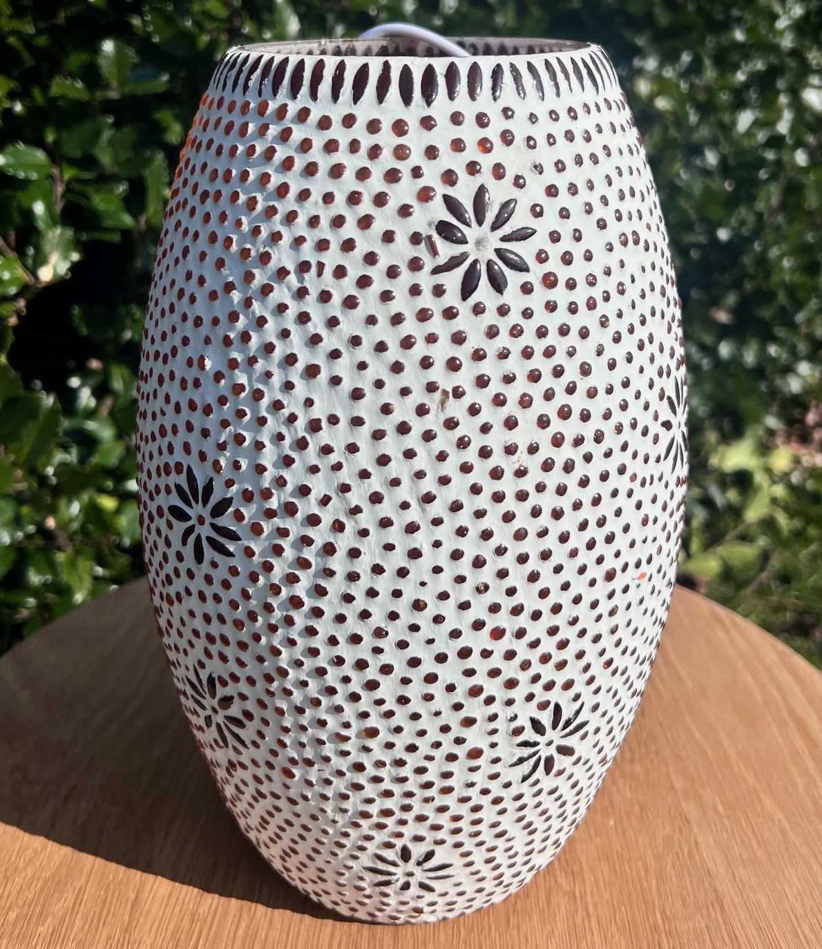 Lampe i glas M - Rød 3