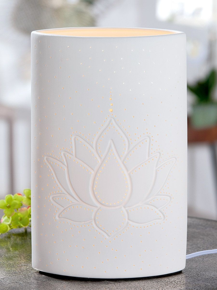Lampe med Lotus 28 cm 2