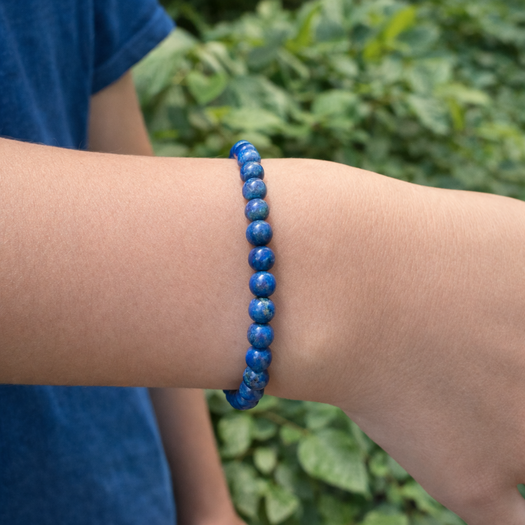 Lapis Lazuli armbånd 6mm 2